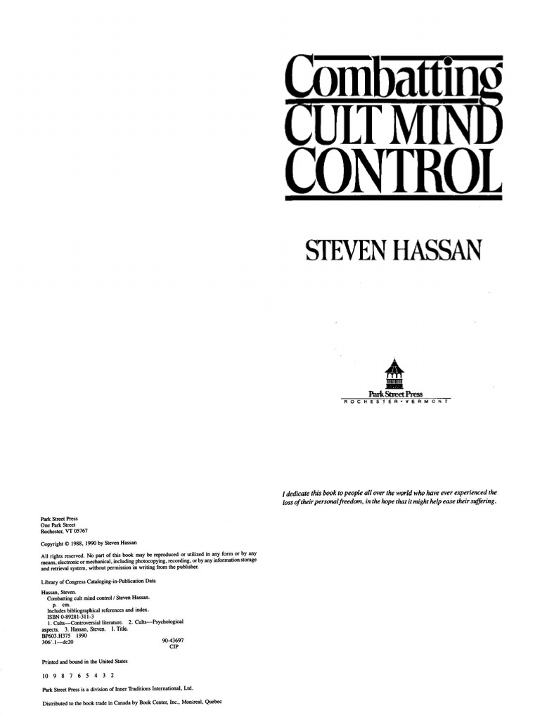 Control Combatting Cult Mind PDF