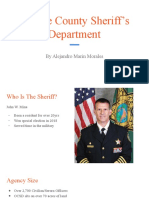 Orange County Sheriff's Department Leadership and Divisions