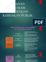 KETERKAITAN ADMINISTRAS PUBLIK DENGAN KEBIJAKAN PUBLIK