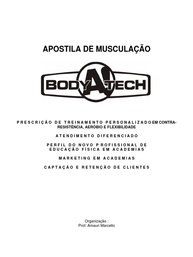 Apostila de Musculação Body Tech PDF, PDF, Flexibilidade (anatomia)