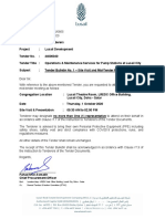 0855 - Tender Bulletin No-1 - Pump Station - Site Visit