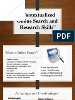 "Contextualized Online Search and Research Skills": Lucien V. Bulado SHS Teacher II Gnhs-Hilaitan