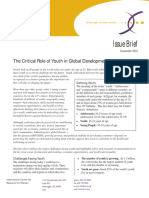 The Critical Role of Youth in Global Development Issue Brief PDF