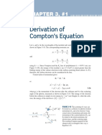 Derivation of Compton's Equation: More Chapter 3, #1