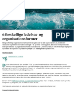 6 Forskellige Ledelses Og Organisationsformer