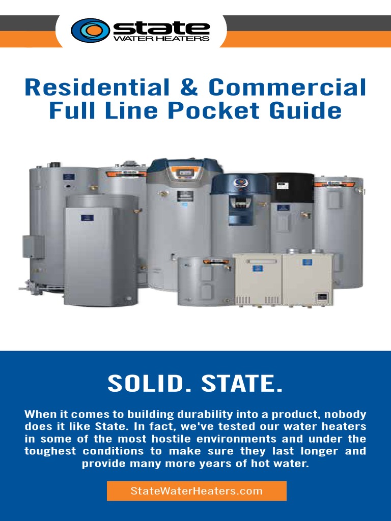 Residential u0026 Commercial Full Line Pocket Guide: Solid. State | PDF | Water  Heating | Heat Transfer