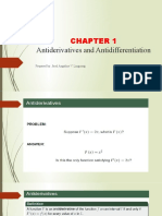 CHAPTER 1 (Antiderivatives and Antidifferentiation)