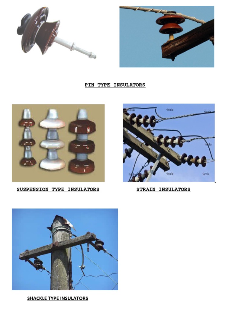 Insulator Types: Pin, Suspension, Strain | PDF