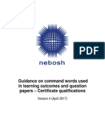Guidance On NEBOSH Command Words Action Verbs PDF