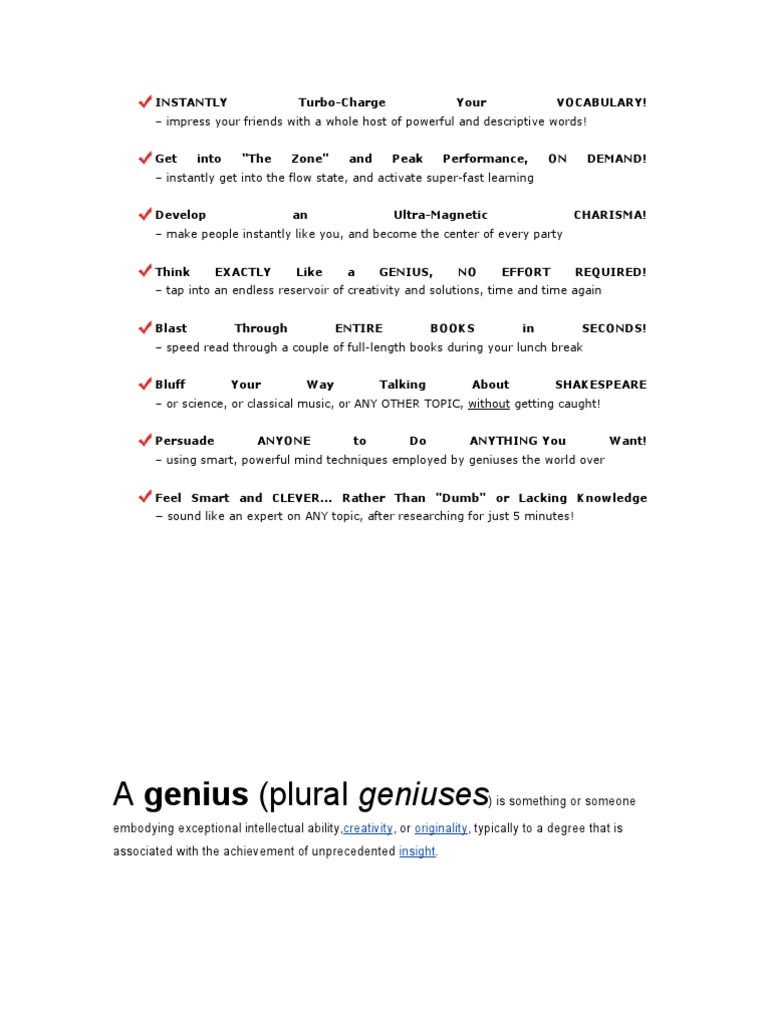 How 2 Be Genius ! | PDF | Genius | Odor