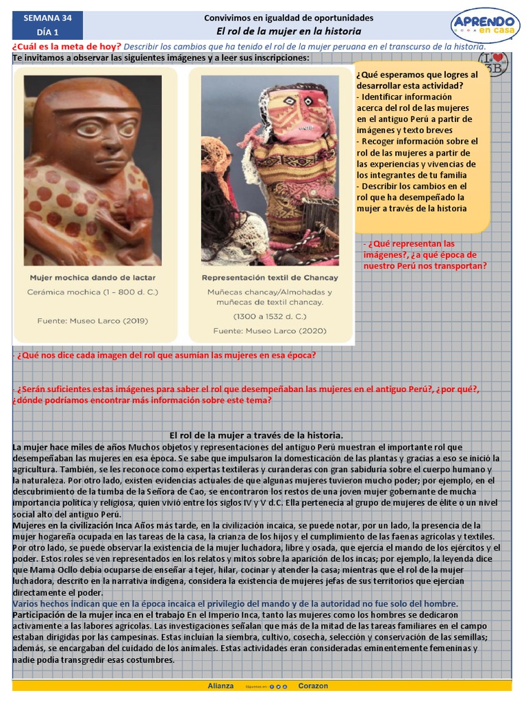 Rol de la mujer en el antiguo Perú | PDF | Imperio Inca | Mujer