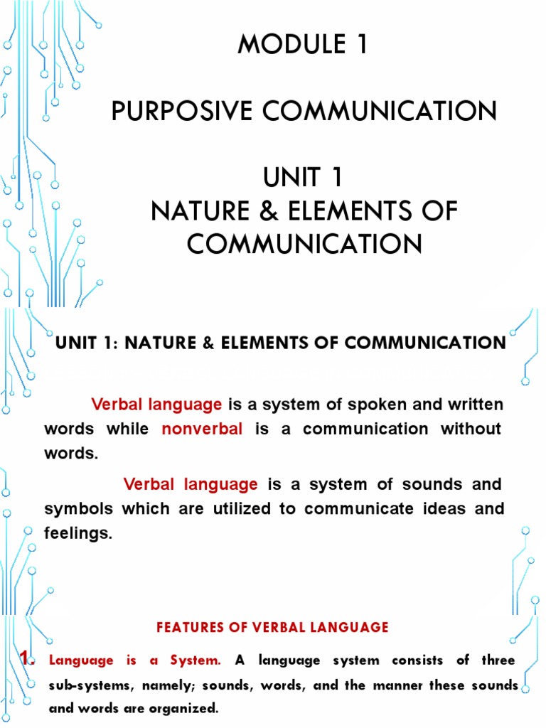 MODULE 1 PURPOSIVE COMMUNICATION (UNIT 1 - LESSONS 5-7) PPT PDF | PDF ...