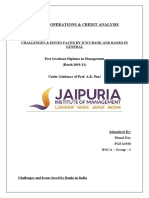 Banking Operations & Credit Analysis: Challenges & Issues Faced by Icici Bank and Banks in General