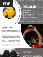 Volleyball: History Basic Skills Rules of The Game