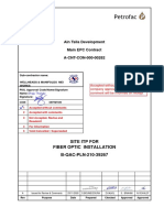 Ain Tsila Development Main EPC Contract A-CNT-CON-000-00282: Site Itp For Fiber Optic Installation B-QAC-PLN-210-39267