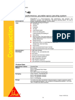 Sikadur - 42: 3-Part, High Performance, Pourable Epoxy Grouting System