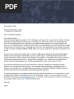 Web Developer Cover Letter
