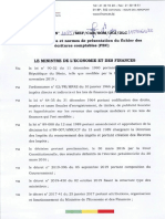 Arrete 1085 C Portant Modalites Et Normes de Presentation Du Fichier Des Ecritures Comptables Fec PDF