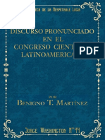 Discurso Pronunciado en El Congreso Científico Latinoamericano - Benigno T. Martínez