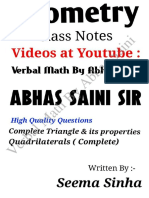 Geometry - Abhas Saini - Class - Notes - Complete PDF