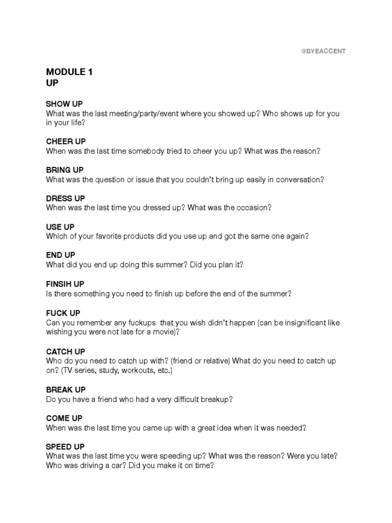 Practice List UP | PDF | Self-Improvement