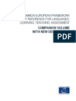 CEFR-Companion Volume With New Descriptors - 2018 PDF