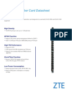 GTGH Subscriber Card Datasheet: High Density