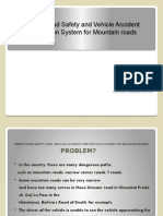 Smart Road Safety and Vehicle Accident Prevention System For Mountain Roads