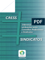 Cartilha Diferenças das atribuiçoes dos Conselhos Profissionais e Sindicatos