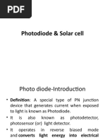 Photodiode and Solarcell (31.8.20) & (1.9.20)