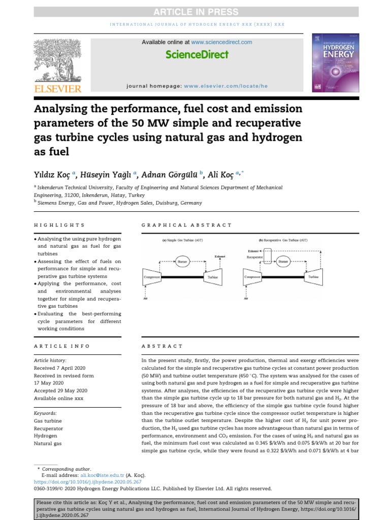 Gas Turbine Journal PDF Combustion Gas Turbine