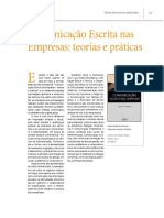 Comunicação Escrita Nas Empresas: Teorias e Práticas: Revista Brasileira de Contabilidade