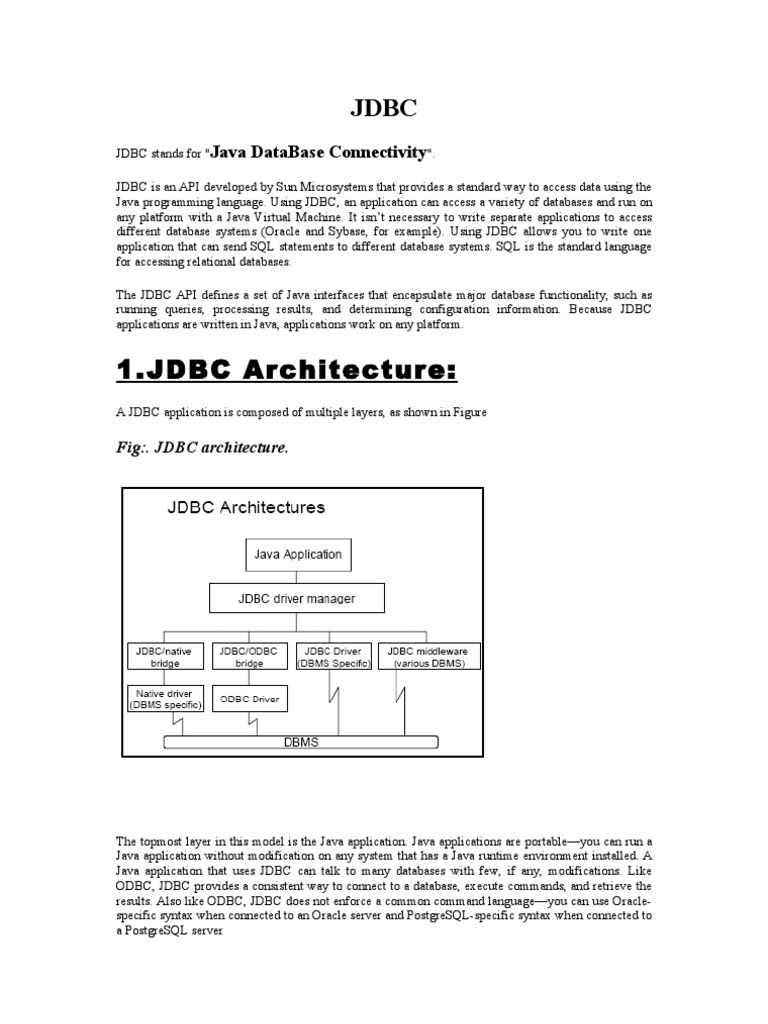 JDBC | PDF