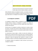 Formas de Recopilar La Información, Ventajas y Desventajas PDF