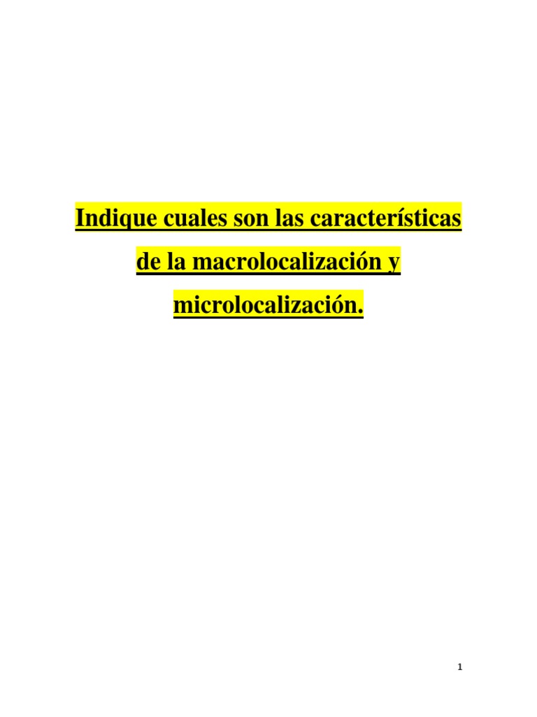 Macrolocalización y Microlocalización en Proyectos | PDF | Transporte ...