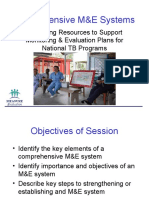 Comprehensive M&E Systems: Identifying Resources To Support Monitoring & Evaluation Plans For National TB Programs