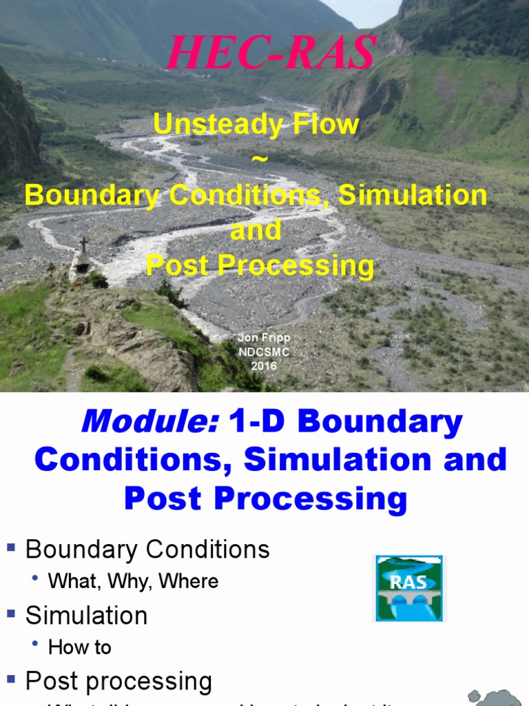 HEC-RAS Unsteady Flow Boundary Conditions | PDF | Computer Simulation ...