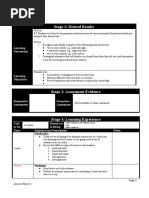 Stage 1: Desired Results: Learning Outcome(s)