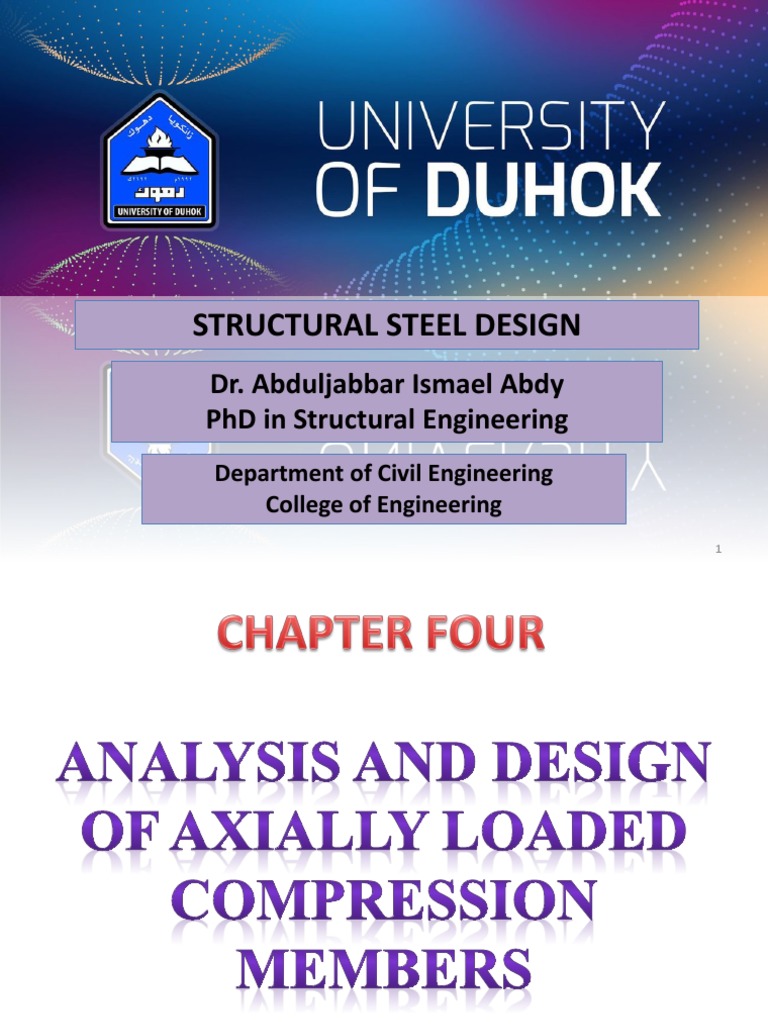 Structural Steel Design-Chapter 4 | PDF | Buckling | Column