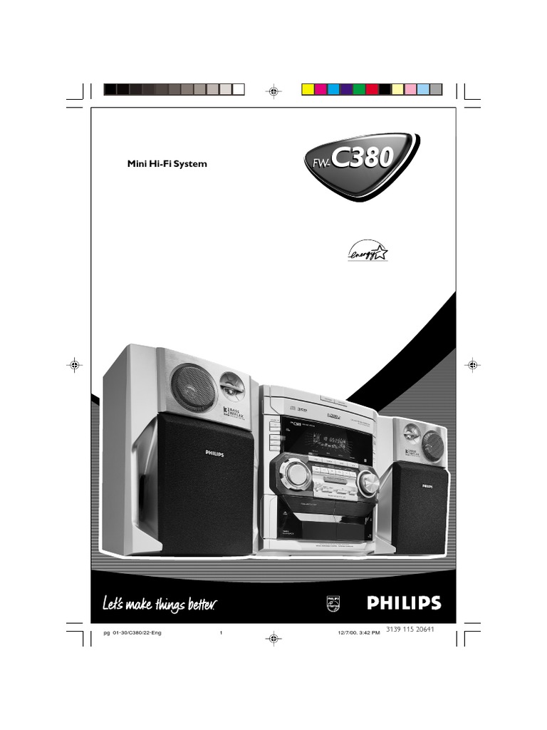 Philips FW-C380 | PDF | Antenna (Radio) | Loudspeaker