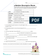 Vocabulary Builder Descriptive Words PDF
