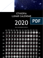 Ethiopia Lunar Calendar: Jan Feb Mar Apr May Jun Jul Aug Sep Oct Nov Dec