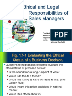Ethical and Legal Responsibilities of Sales Managers