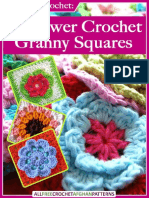 How To Crochet 14 Flower Crochet Granny Squares PDF