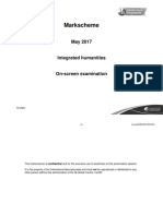 May 17 Integrated Humanities English Markscheme PDF