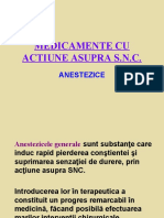 Medicamente Cu Actiune Asupra Snc-Anestezice