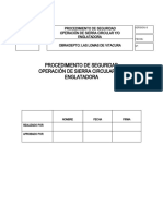 Procedimiento Operador Sierra Circular