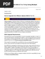 How To Upgrade ESXi 67 To 70 by Using Multiple Methods