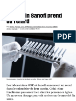 Le vaccin Sanofi prend du retard - Libération