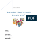 Analizando La Cultura Escolar de La